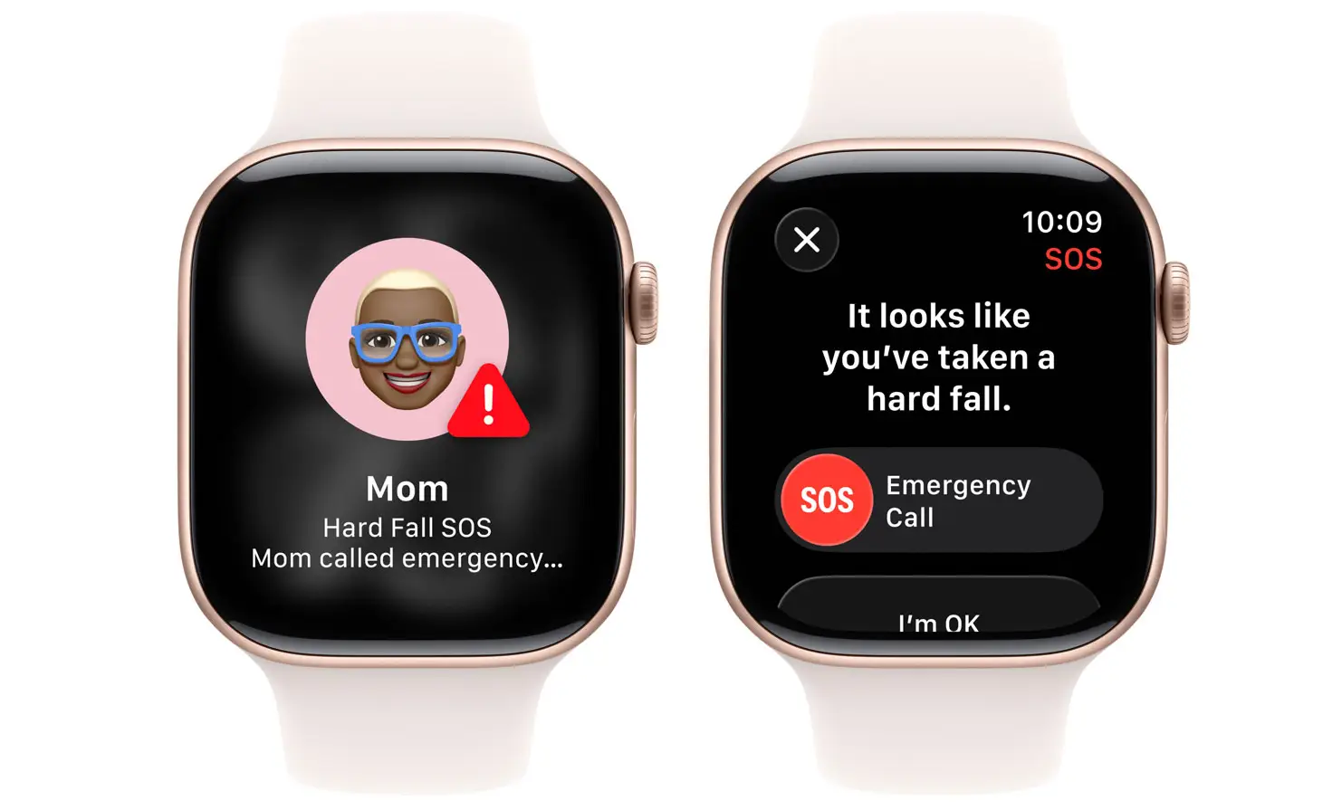 Notification screen on watch